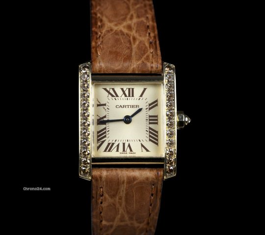 Cartier Tank Francaise 18k Champagne Diamonds
