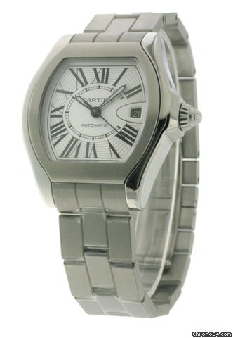 Cartier Roadster Large Mens Steel Date Automatic W6206017