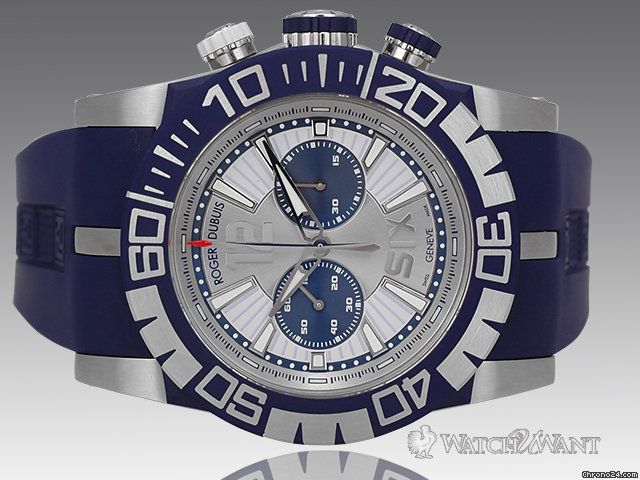 Roger Dubuis Easy Diver Automatic Sympathie Chronograph - Japan Blue Special Limited Edition 280 Pieces - Reference SED46-78-9D- 00/03A01/A - Boxes/Papers & As-New