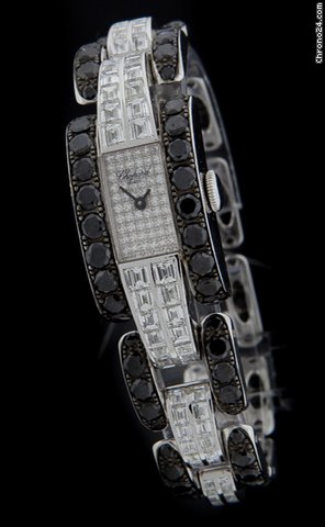 Chopard White Gold Full Diamond LA STRADA Black and White 41/6733-20