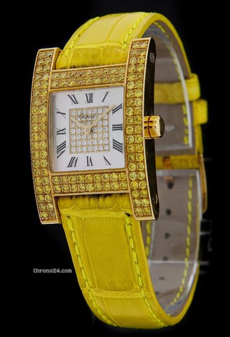 Chopard Yellow Gold H-Watch Your Hour Yellow Diamonds 12/6818-45