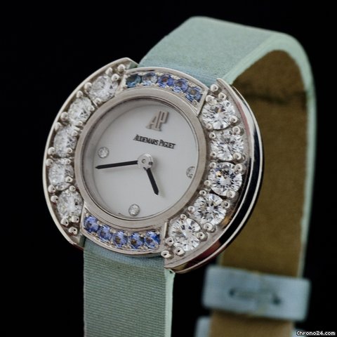 Audemars Piguet White Gold Diamond and Sapphire Watch 67366BC
