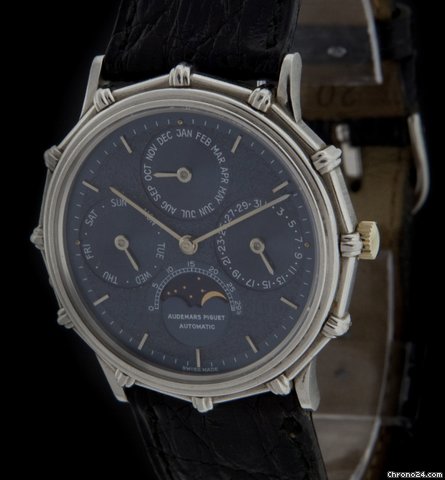 Audemars Piguet Platinum Quantieme Perpetual Calendar Automatic Watch