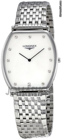 Longines La Grande Mother of Pearl Diamond Dial Stainless Steel Mens Watch L47864876