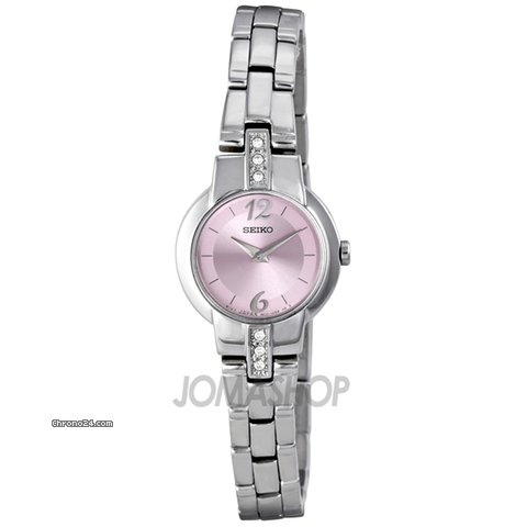 Seiko Pink Dial Swarovski Crystal Accented Ladies Watch SUJG37
