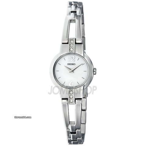 Seiko Silver Dial Swarovski Crystal Accented Ladies Watch SUJG45