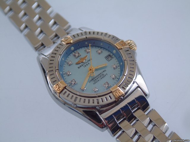 replica Breitling Callistino Stahl / Gold mit Diamantblatt WATCHES 1 