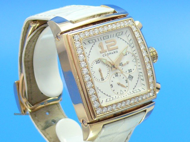 replica Chopard TWO O TEN LADY CHRONOGRAPH 750K/Gold WATCHES 1 