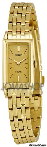 Seiko Solar Quartz Gold-tone Ladies Watch SUP030