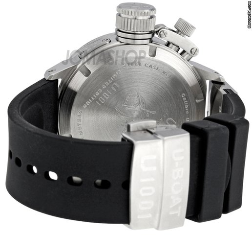 replica U-Boat Classico Black Stainless Steel Rubber Automatic Mens Watch 6449 WATCHES 1 