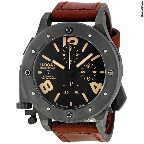 U-Boat U-42 Chronograph Automatic Black Dial Mens Watch 6472