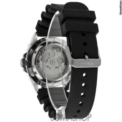 replica Seiko Sports Black Dial Rubber Strap Automatic Mens Watch SNZH05 WATCHES 1