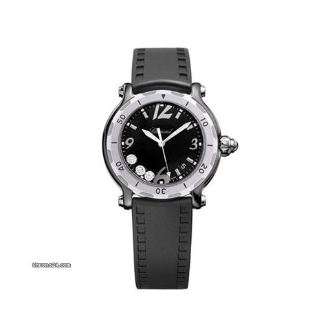 Chopard Uhren Happy Sport Ceramic, Damenuhr, 288507-9008