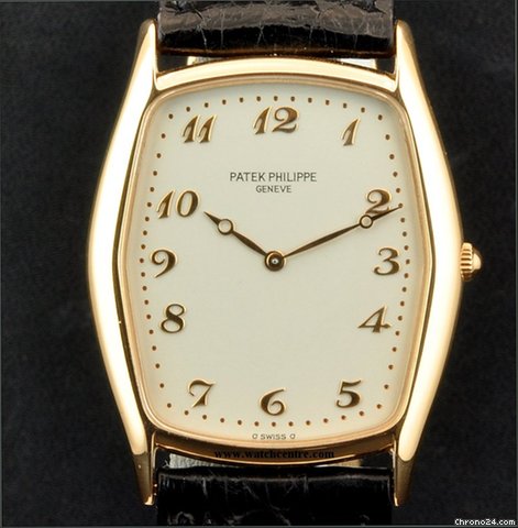 Patek Philippe 18k R/G Extra Flat Gondolo B&P 3842R