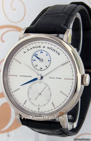 A. Lange & Sohne 385.026 Saxonia Dual-Time, White Gold