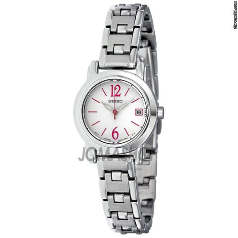 Seiko Silver Dial Purple Markers Ladies Watch SXDC69