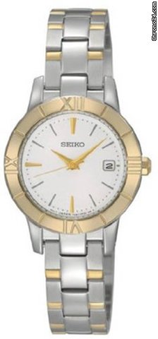 Seiko Silver Dial Two-tone Ladies Watch SXDE38