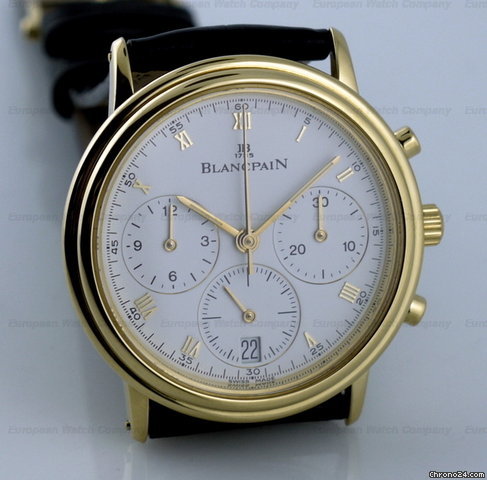 replica Blancpain Villeret Chronograph 34mm YG WATCHES 1 