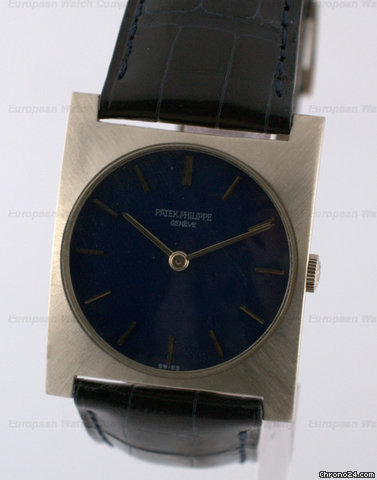 Patek Philippe REF: 3557 Vintage Rectangular Blue Dial