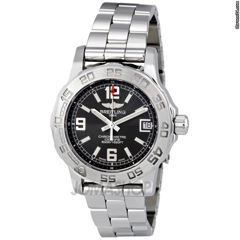 Breitling Colt 33 Black Stainless Steel Ladies Watch A7738711-BB51SS