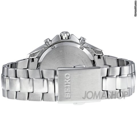 replica Seiko White Dial Chronograph Stainless Steel Ladies Watch SNDY29 WATCHES 1 