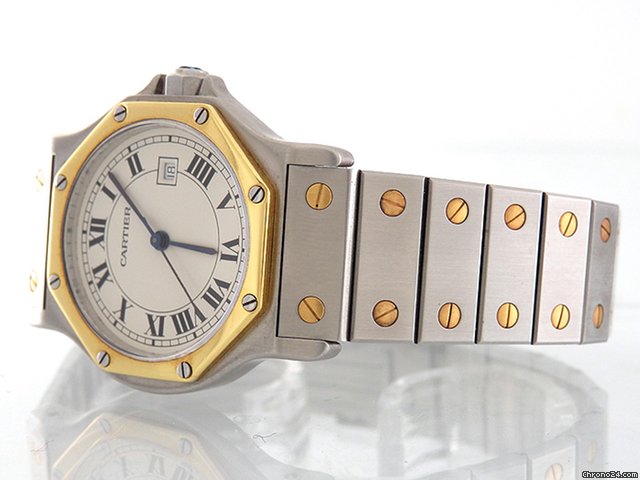 replica Cartier Santos Stahl/Gold Automatik WATCHES 1 