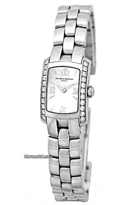 Baume & Mercier Lady's Stainless Steel  &  Diamond Hampton Mini