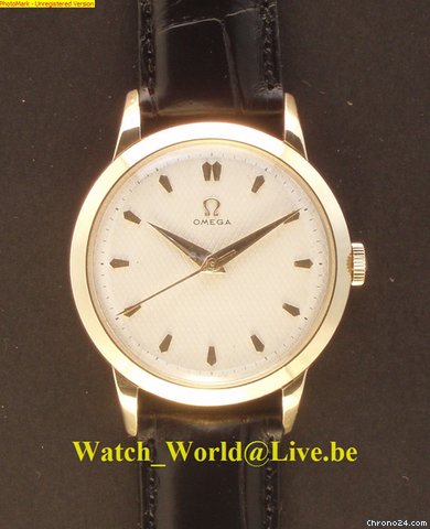 Omega Rare solid 18k gold dresswatch (Year: 1951) - Perfect