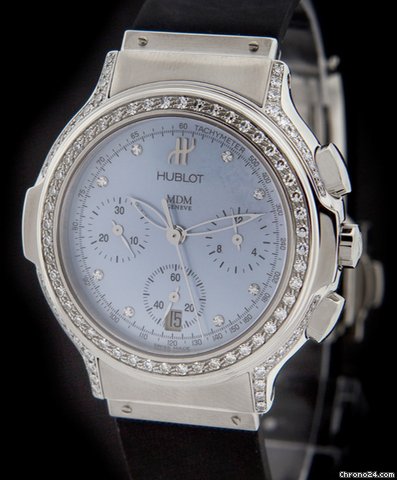 Hublot Steel Elegant Diamond Chronograph