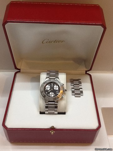 Cartier 21 Chronoscaph with 2 bracelets