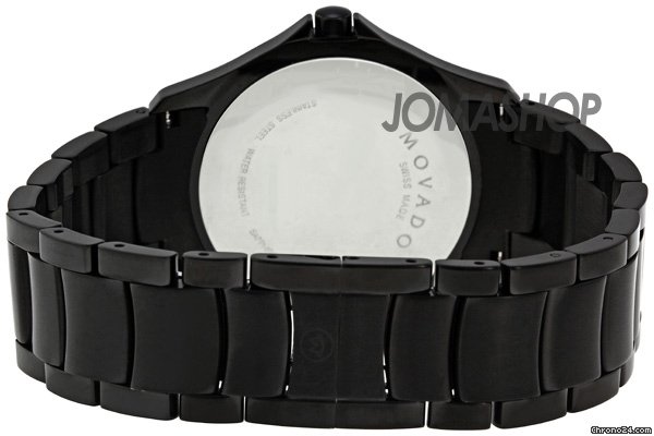 replica Movado Black Ion-plated Stainless Steel Mens Watch 0606486 WATCHES 1 