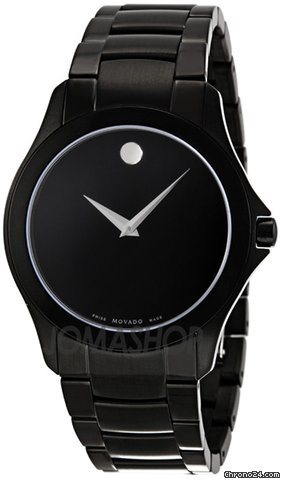 Movado Black Ion-plated Stainless Steel Mens Watch 0606486