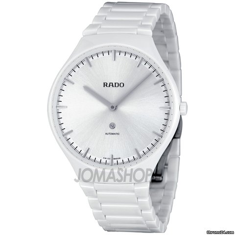 Rado True Thinline White Dial Automatic Cermaic Unisex Watch R27970102