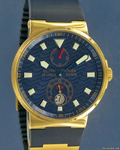 Ulysse Nardin Marine Blue Wave Limited Edition Rose Gold