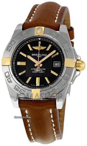 Breitling Galactic 32 Black Stainless Steel Leather Ladies Watch B71356L2-BA11BR