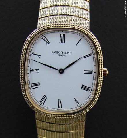 Patek Philippe Ellipse Jumbo 18k & White Dial