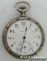 Zenith BEAUTIFUL SILVER ART NOUVEAU POCKET WATCH