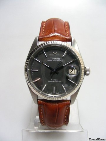 Tudor Prince Oysterdate vintage lunette or blanc