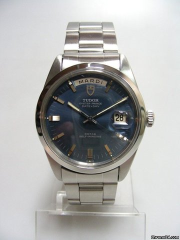 Tudor Oyster Prince Day & Date cadran bleu jeans