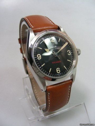 replica Tudor Ranger Vintage steel acier/cuir tritium dial WATCHES 1 