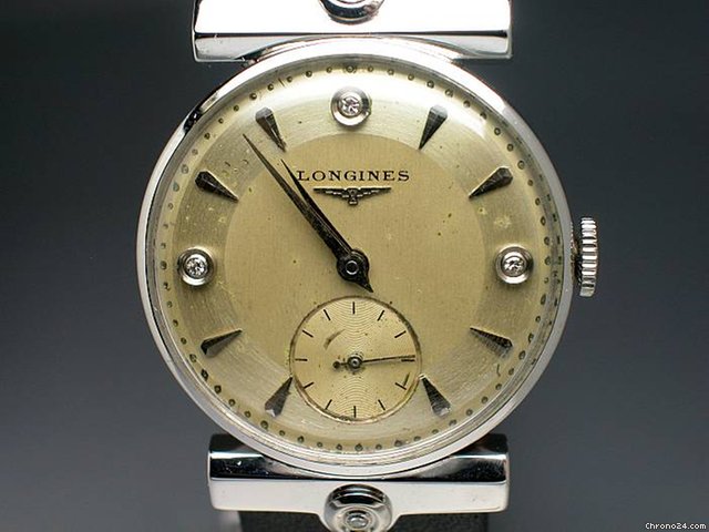replica Longines "Handaufzuguhr" Vintage - Zifferblatt und Anste e mit Dia. WATCHES 1 