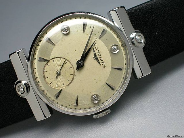 Longines "Handaufzuguhr" Vintage - Zifferblatt und Anste e mit Dia.