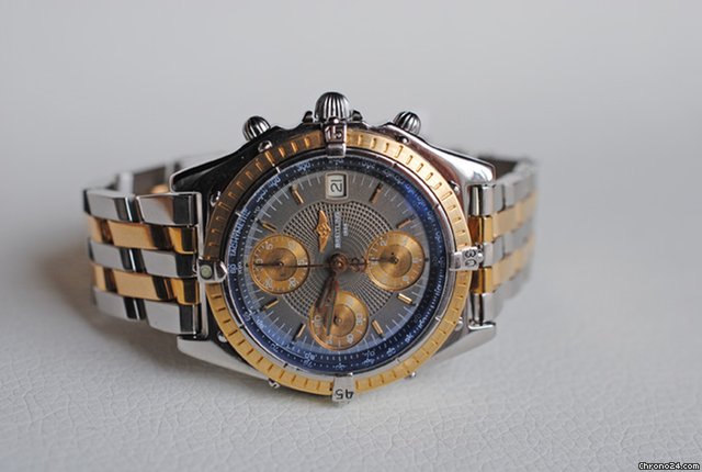 Breitling Chronomat Stahl/Gold Re. 81.950 mit Pilotband