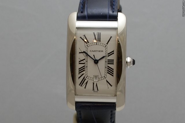 Cartier Tank Americaine White Gold