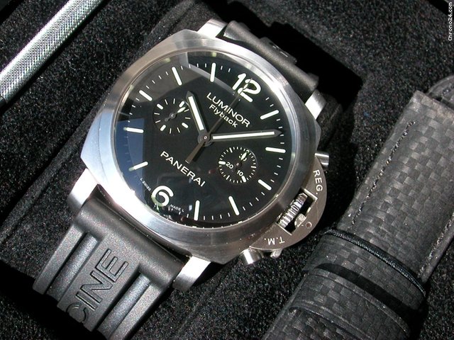 Panerai Chronograph PAM 361 Luminor 1950 Flyback mit Box und Papieren