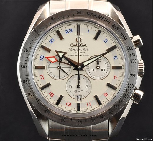 Omega S/S Speedmaster Broad Arrow GMT B&P 3581.30.00