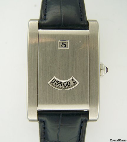 Cartier TANK A GUICHET Platino "Saltarello" Anniversary L.E. 150 pcs