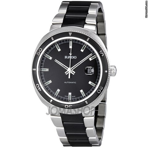 Rado D Star Black Dial Stainless Steel Mens Watch R15959152