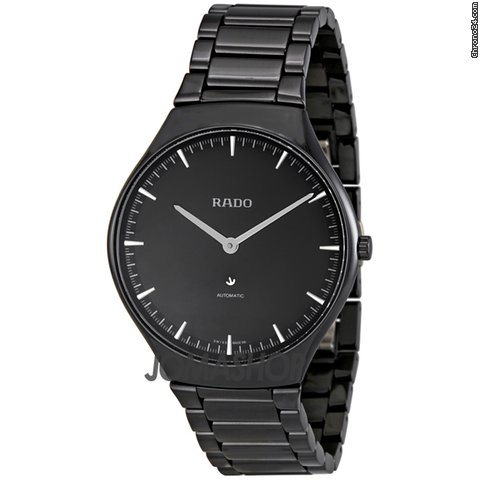 Rado True Thinline Black Dial Automatic Unisex Watch R27969152