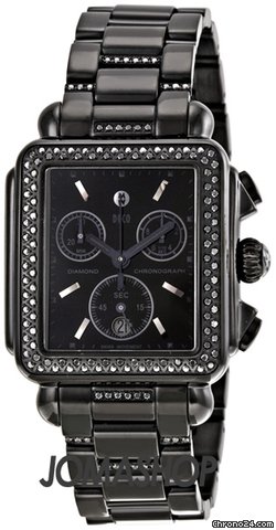 Michele Deco Diamond Noir Ladies Watch MWW06A000774